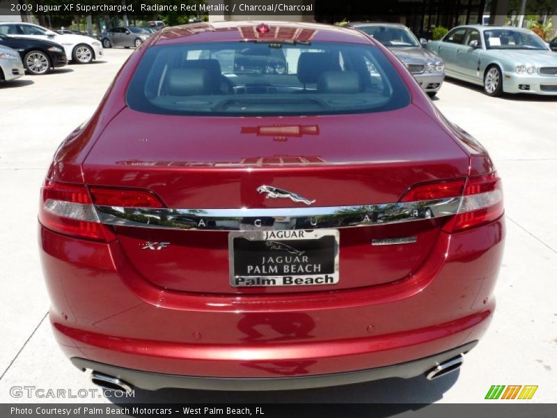 Radiance Red Metallic / Charcoal/Charcoal 2009 Jaguar XF Supercharged