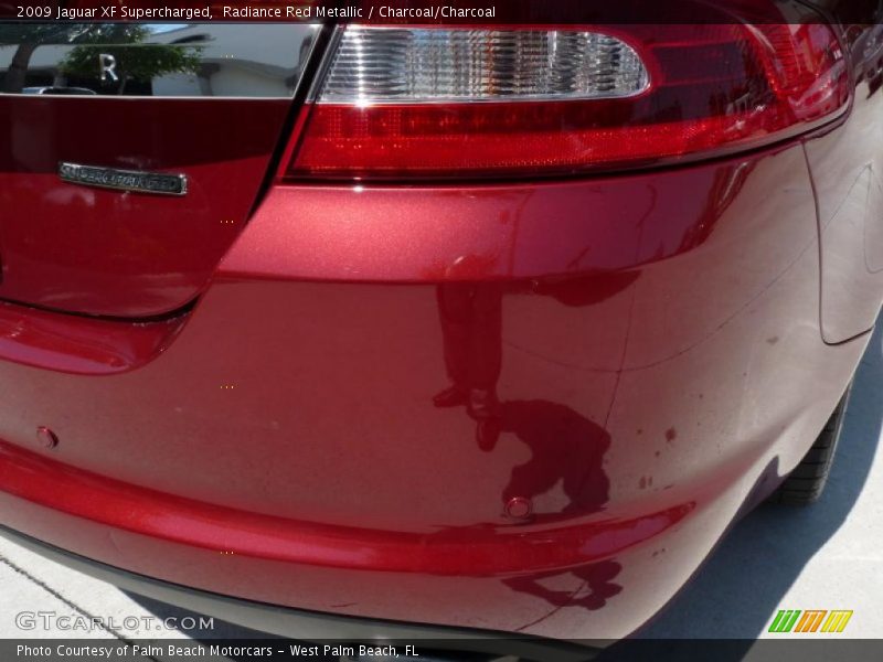 Radiance Red Metallic / Charcoal/Charcoal 2009 Jaguar XF Supercharged
