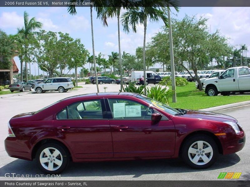 Merlot Metallic / Camel 2006 Ford Fusion SE V6