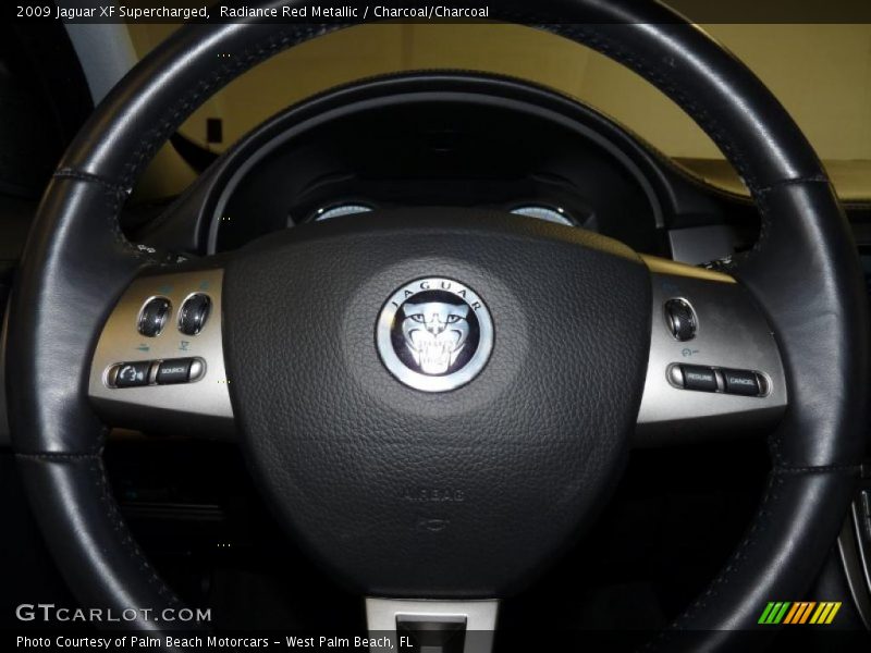 Radiance Red Metallic / Charcoal/Charcoal 2009 Jaguar XF Supercharged