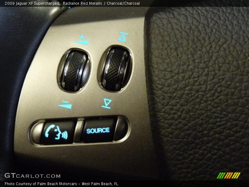 Radiance Red Metallic / Charcoal/Charcoal 2009 Jaguar XF Supercharged