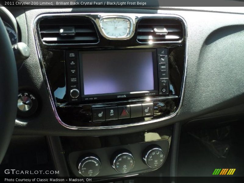 Brilliant Black Crystal Pearl / Black/Light Frost Beige 2011 Chrysler 200 Limited