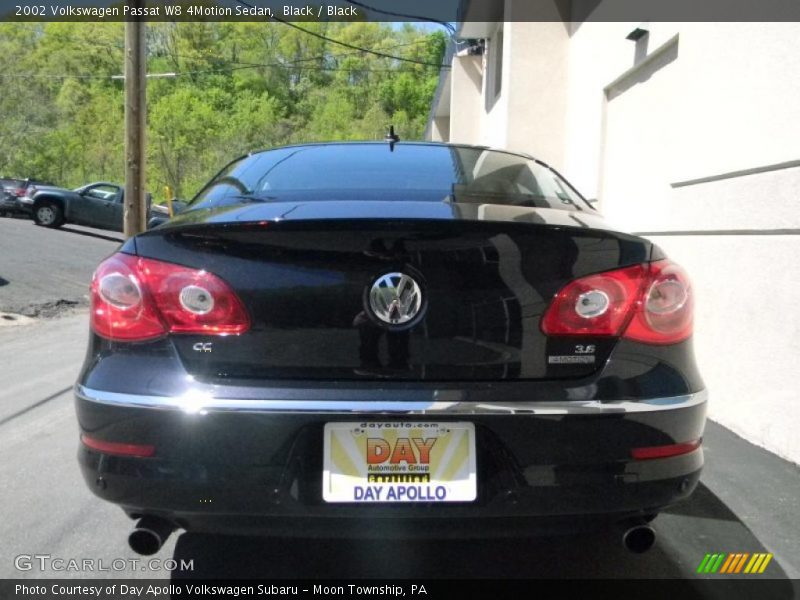 Black / Black 2002 Volkswagen Passat W8 4Motion Sedan