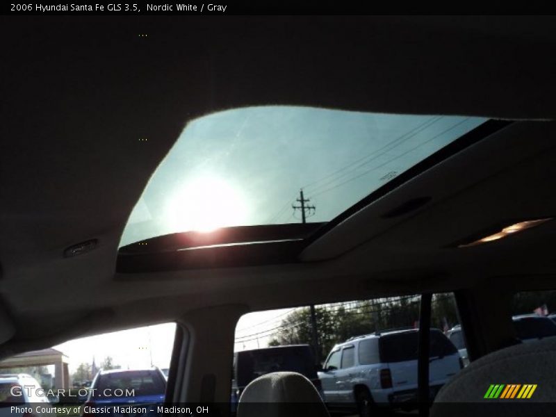 Nordic White / Gray 2006 Hyundai Santa Fe GLS 3.5