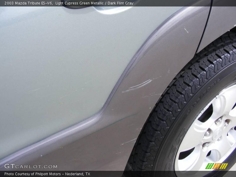 Light Cypress Green Metallic / Dark Flint Gray 2003 Mazda Tribute ES-V6