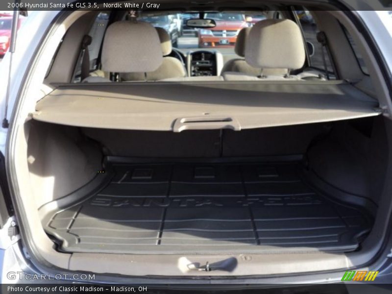 Nordic White / Gray 2006 Hyundai Santa Fe GLS 3.5
