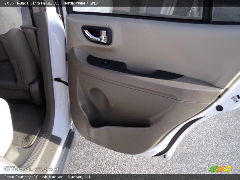 Nordic White / Gray 2006 Hyundai Santa Fe GLS 3.5