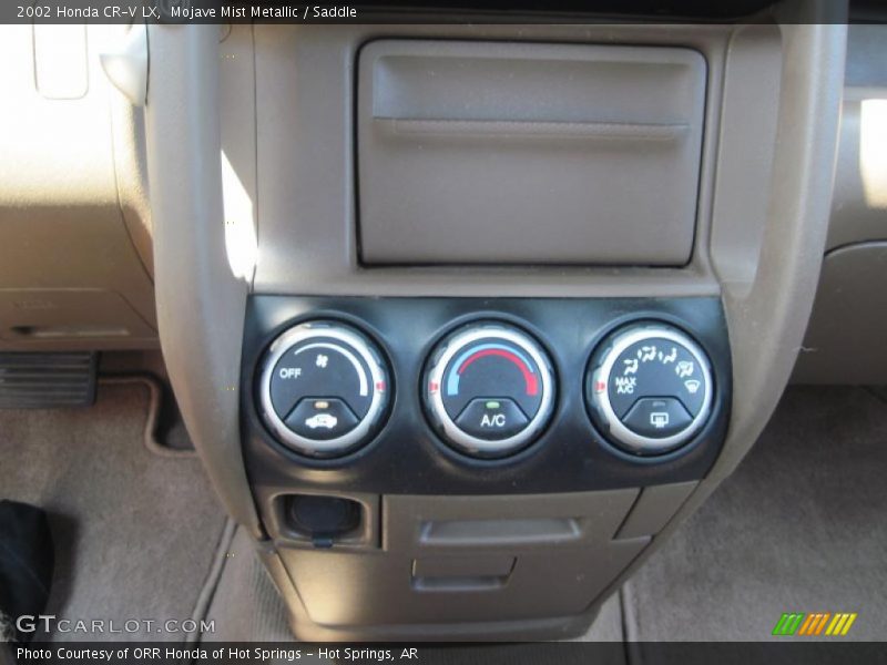 Controls of 2002 CR-V LX