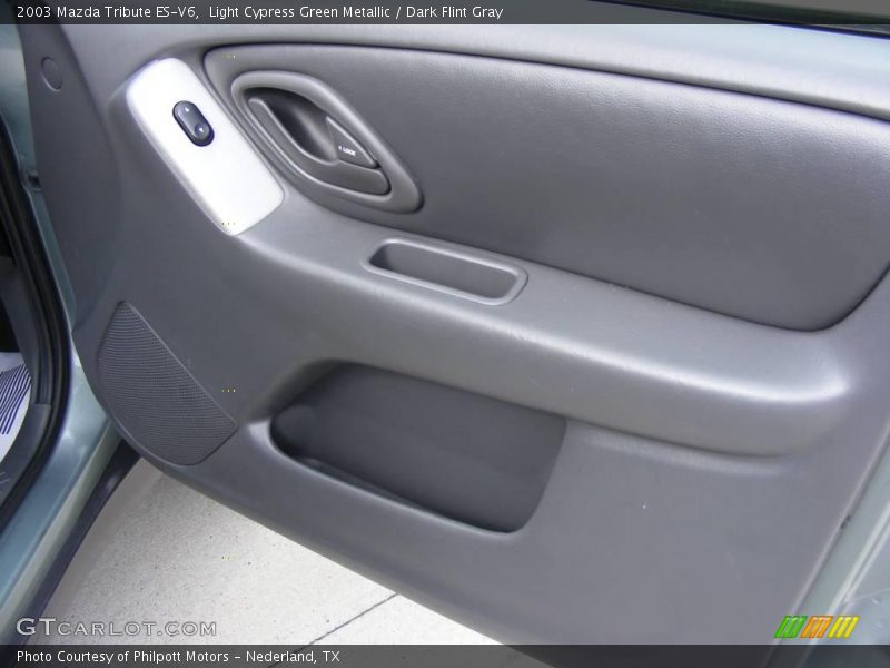 Light Cypress Green Metallic / Dark Flint Gray 2003 Mazda Tribute ES-V6