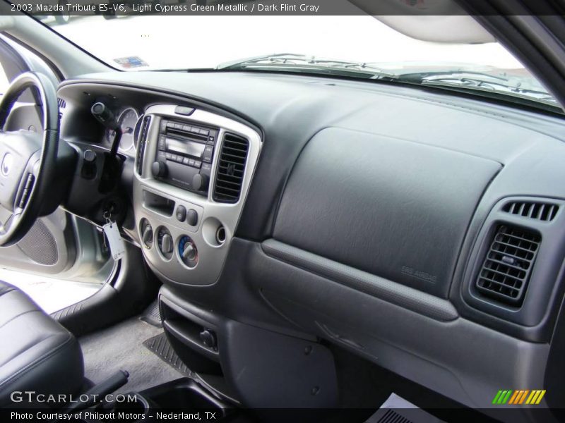 Light Cypress Green Metallic / Dark Flint Gray 2003 Mazda Tribute ES-V6