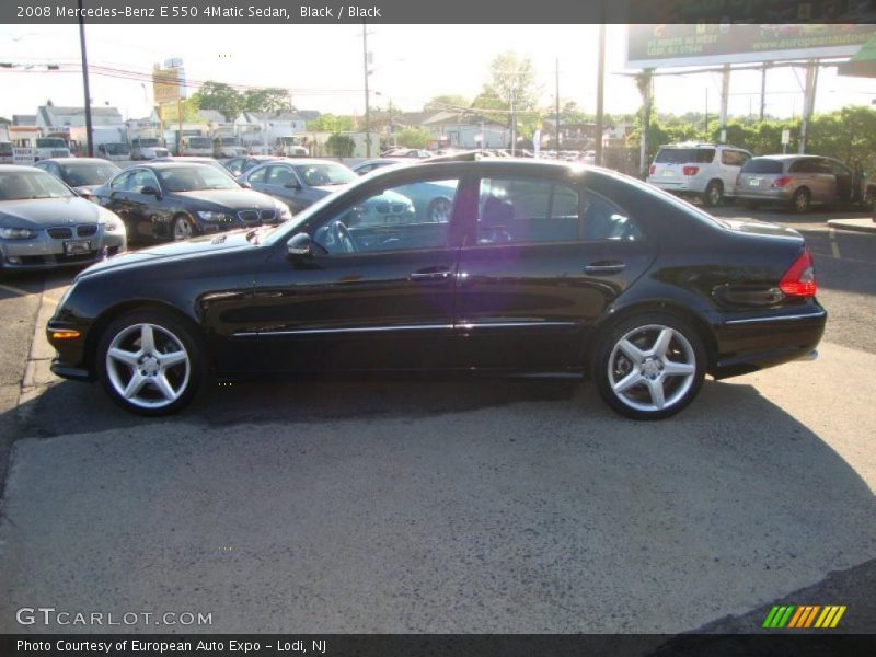 Black / Black 2008 Mercedes-Benz E 550 4Matic Sedan