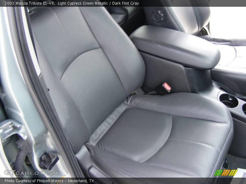 Light Cypress Green Metallic / Dark Flint Gray 2003 Mazda Tribute ES-V6