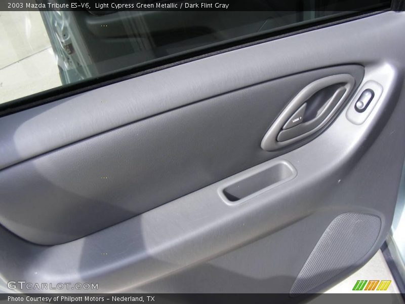Light Cypress Green Metallic / Dark Flint Gray 2003 Mazda Tribute ES-V6