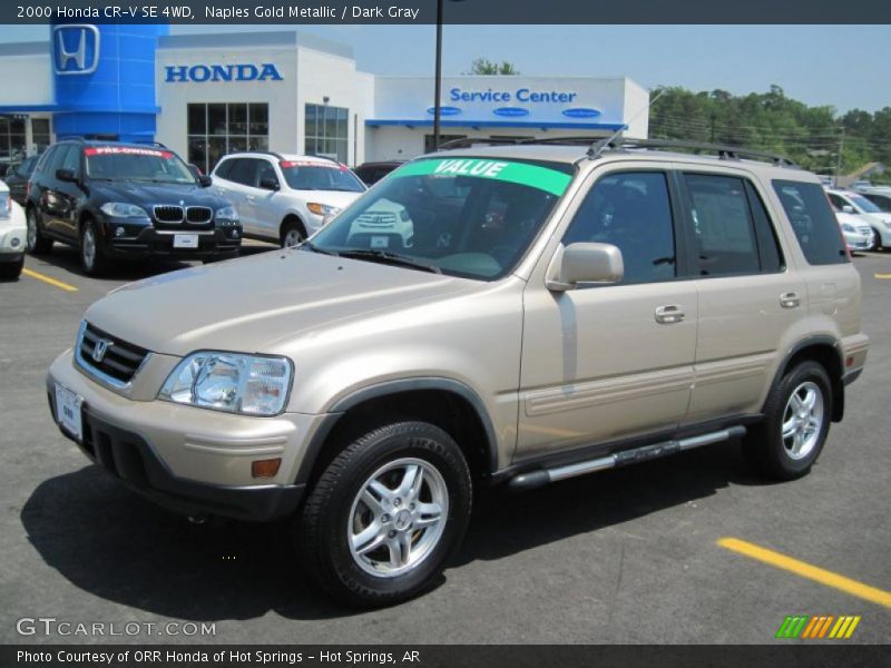 Naples Gold Metallic / Dark Gray 2000 Honda CR-V SE 4WD
