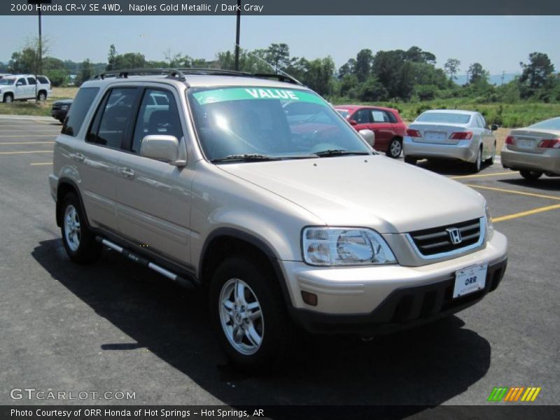 Naples Gold Metallic / Dark Gray 2000 Honda CR-V SE 4WD