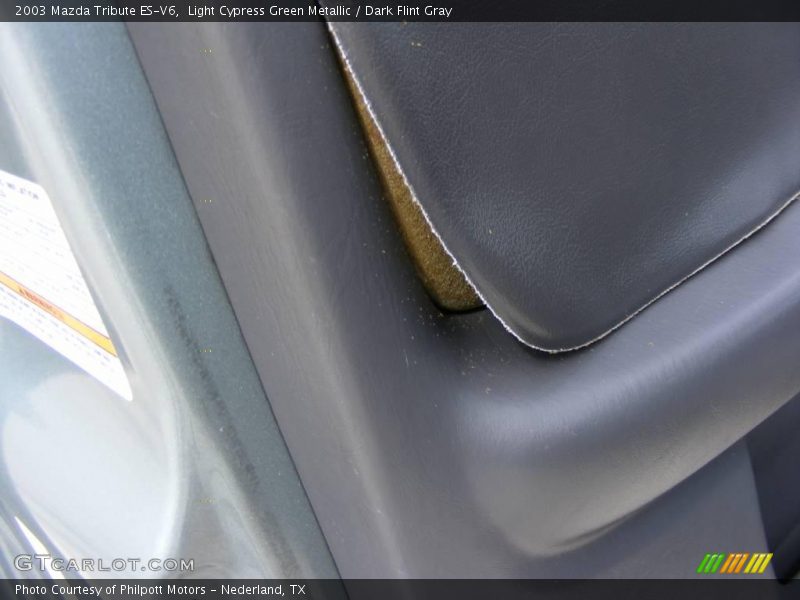 Light Cypress Green Metallic / Dark Flint Gray 2003 Mazda Tribute ES-V6