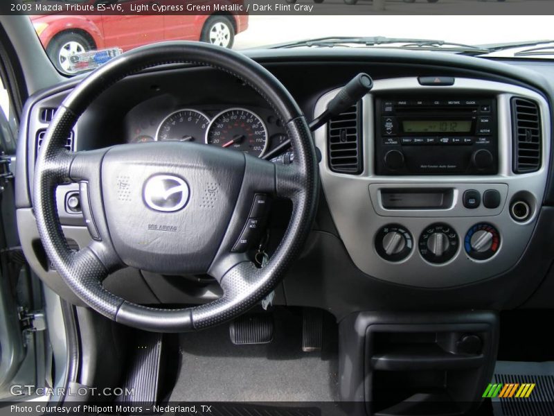 Light Cypress Green Metallic / Dark Flint Gray 2003 Mazda Tribute ES-V6