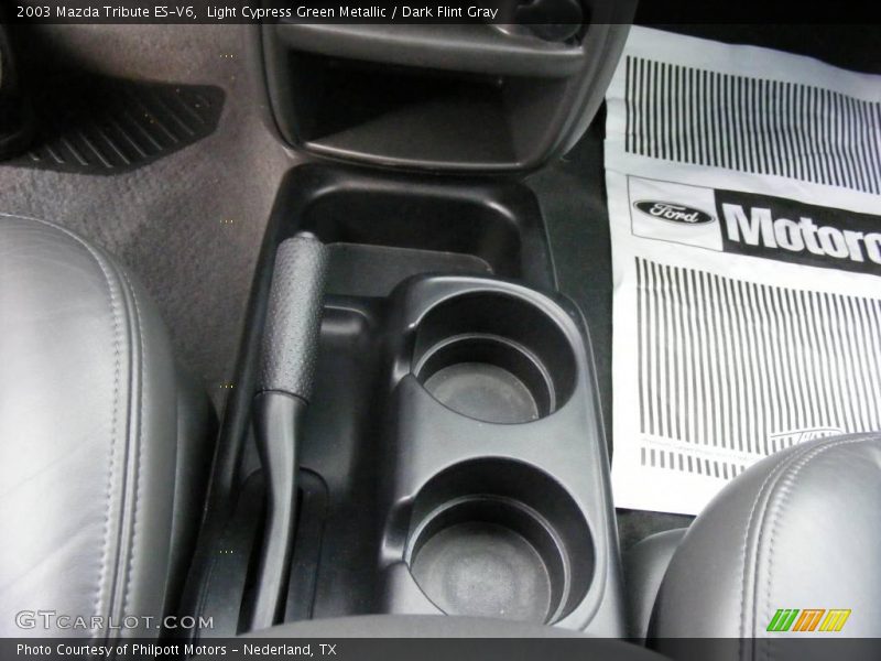 Light Cypress Green Metallic / Dark Flint Gray 2003 Mazda Tribute ES-V6