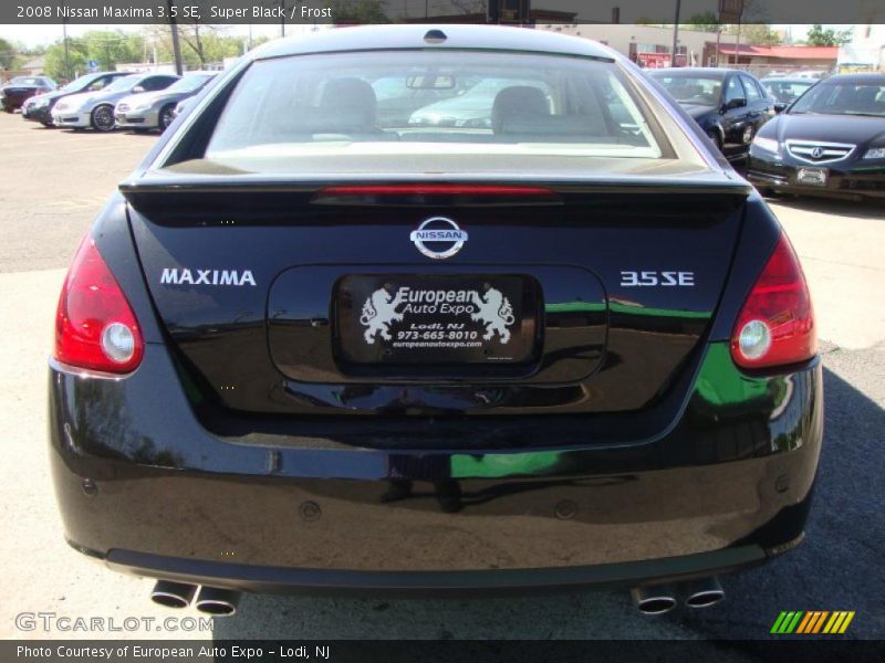 Super Black / Frost 2008 Nissan Maxima 3.5 SE