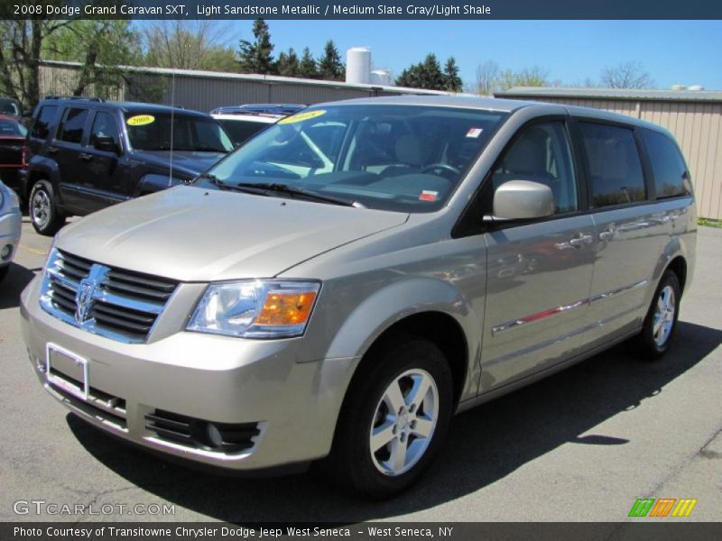 Light Sandstone Metallic / Medium Slate Gray/Light Shale 2008 Dodge Grand Caravan SXT