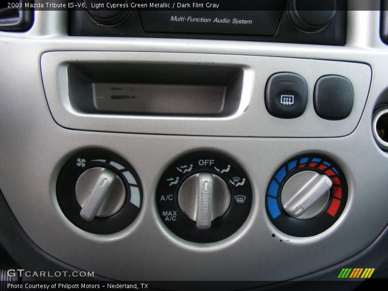 Light Cypress Green Metallic / Dark Flint Gray 2003 Mazda Tribute ES-V6