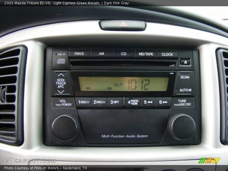 Light Cypress Green Metallic / Dark Flint Gray 2003 Mazda Tribute ES-V6