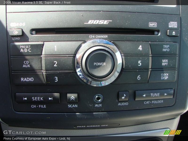 Super Black / Frost 2008 Nissan Maxima 3.5 SE