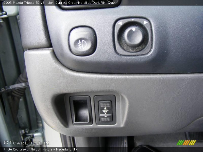 Light Cypress Green Metallic / Dark Flint Gray 2003 Mazda Tribute ES-V6