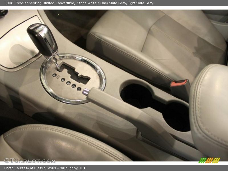 Stone White / Dark Slate Gray/Light Slate Gray 2008 Chrysler Sebring Limited Convertible