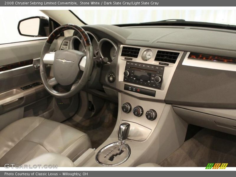 Stone White / Dark Slate Gray/Light Slate Gray 2008 Chrysler Sebring Limited Convertible