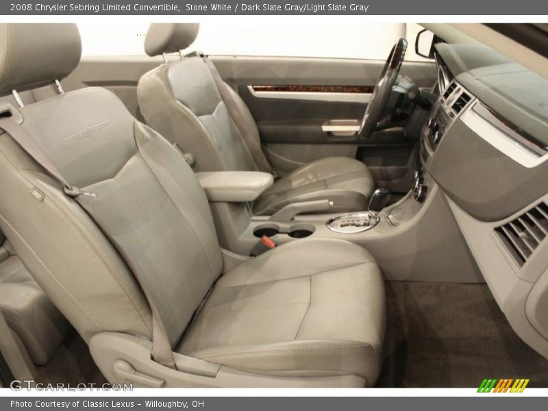 Stone White / Dark Slate Gray/Light Slate Gray 2008 Chrysler Sebring Limited Convertible