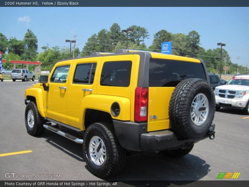Yellow / Ebony Black 2006 Hummer H3