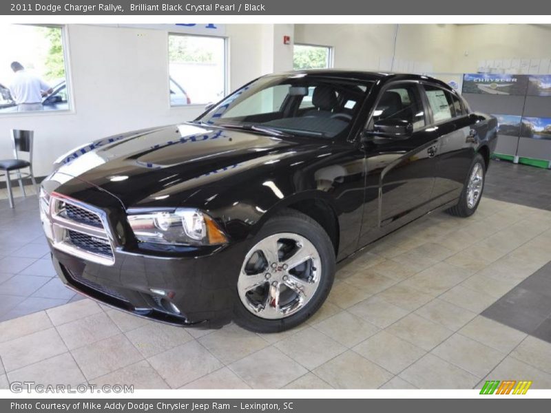 Brilliant Black Crystal Pearl / Black 2011 Dodge Charger Rallye