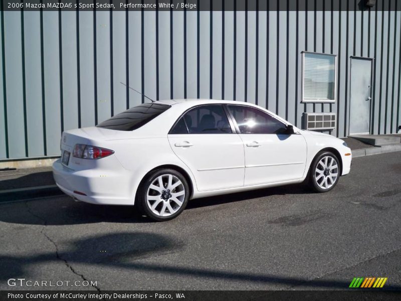 Performance White / Beige 2006 Mazda MAZDA6 s Sport Sedan