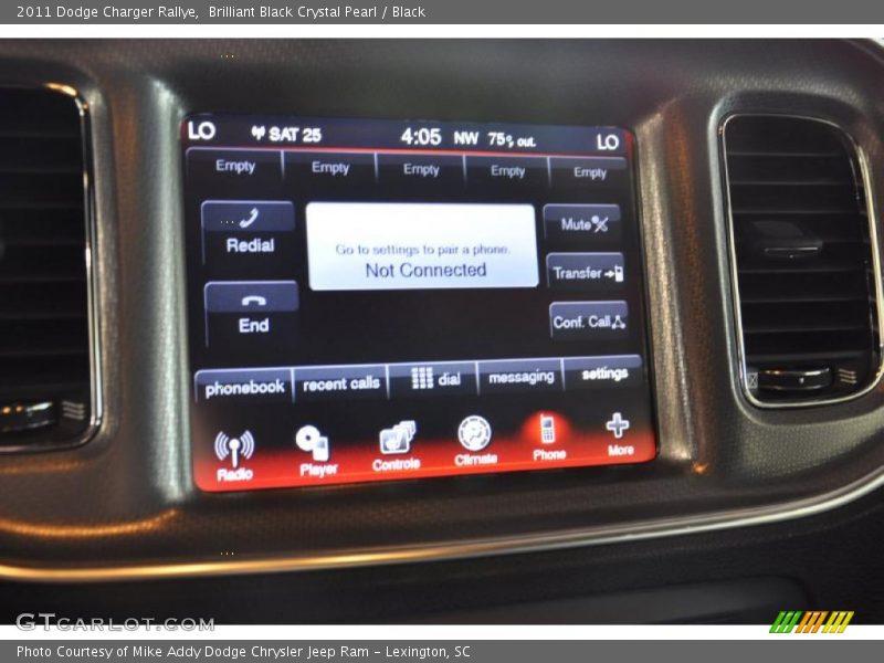 Brilliant Black Crystal Pearl / Black 2011 Dodge Charger Rallye