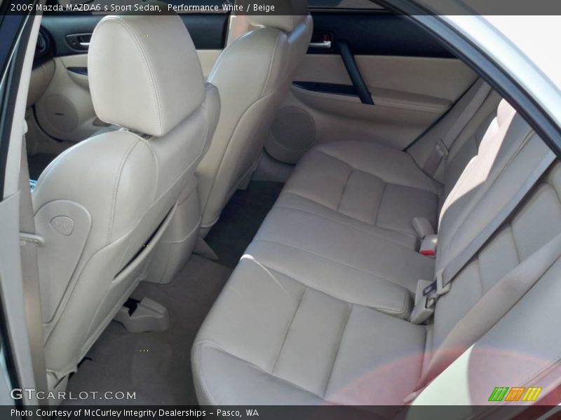 Performance White / Beige 2006 Mazda MAZDA6 s Sport Sedan