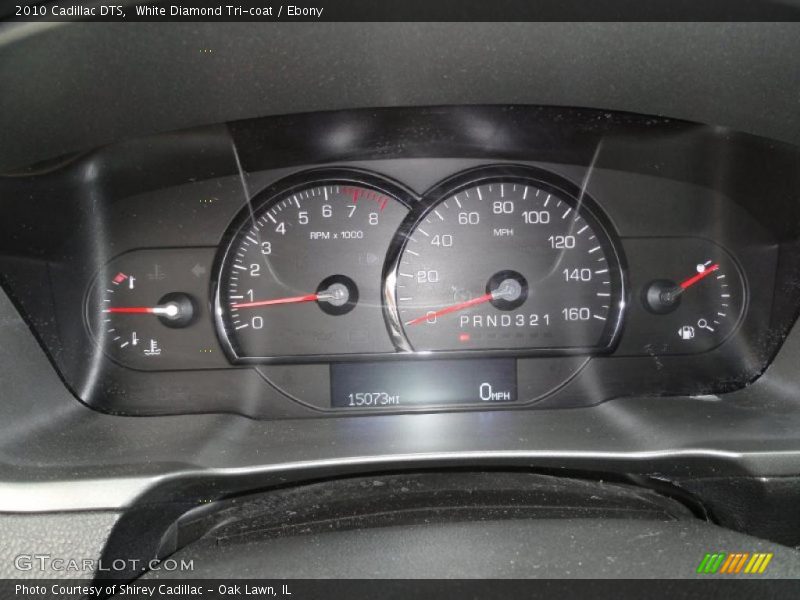 White Diamond Tri-coat / Ebony 2010 Cadillac DTS