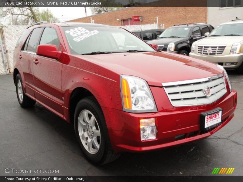 Crystal Red / Cashmere/Cocoa 2008 Cadillac SRX V6