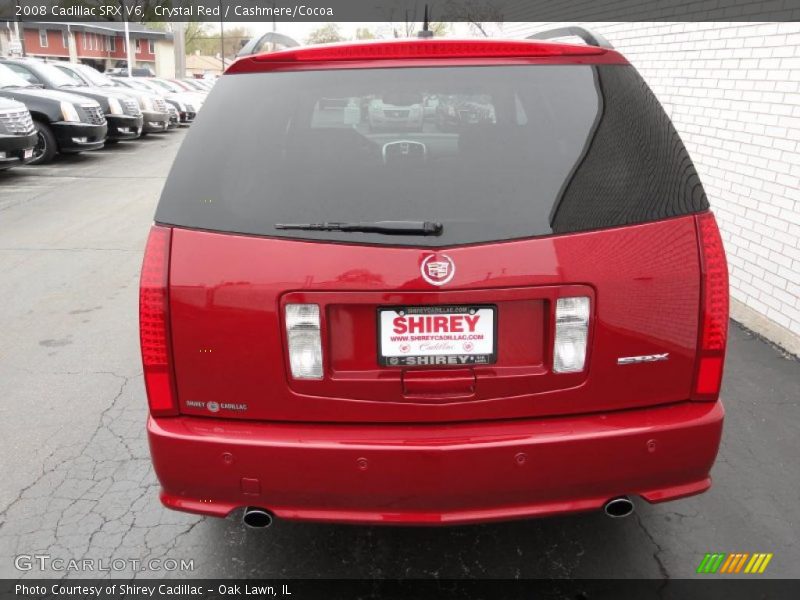 Crystal Red / Cashmere/Cocoa 2008 Cadillac SRX V6