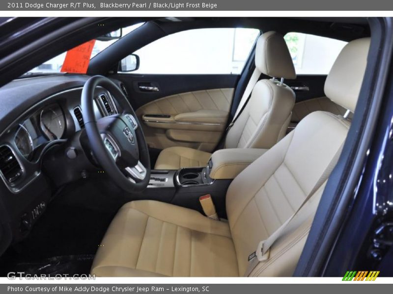 Blackberry Pearl / Black/Light Frost Beige 2011 Dodge Charger R/T Plus