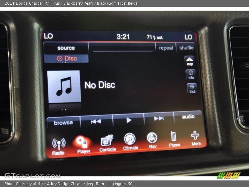 Blackberry Pearl / Black/Light Frost Beige 2011 Dodge Charger R/T Plus