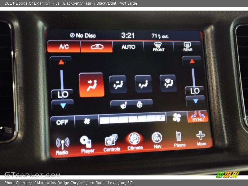 Blackberry Pearl / Black/Light Frost Beige 2011 Dodge Charger R/T Plus