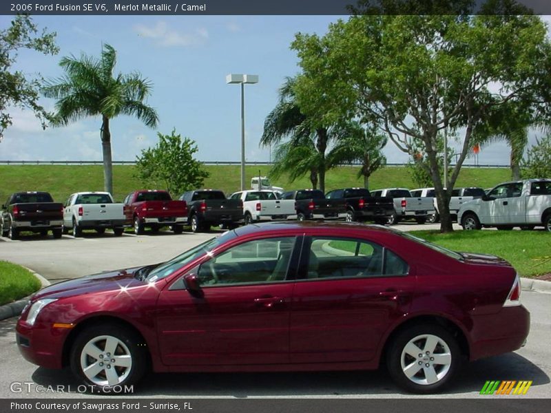 Merlot Metallic / Camel 2006 Ford Fusion SE V6