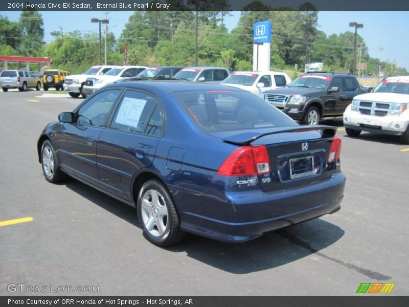 Eternal Blue Pearl / Gray 2004 Honda Civic EX Sedan