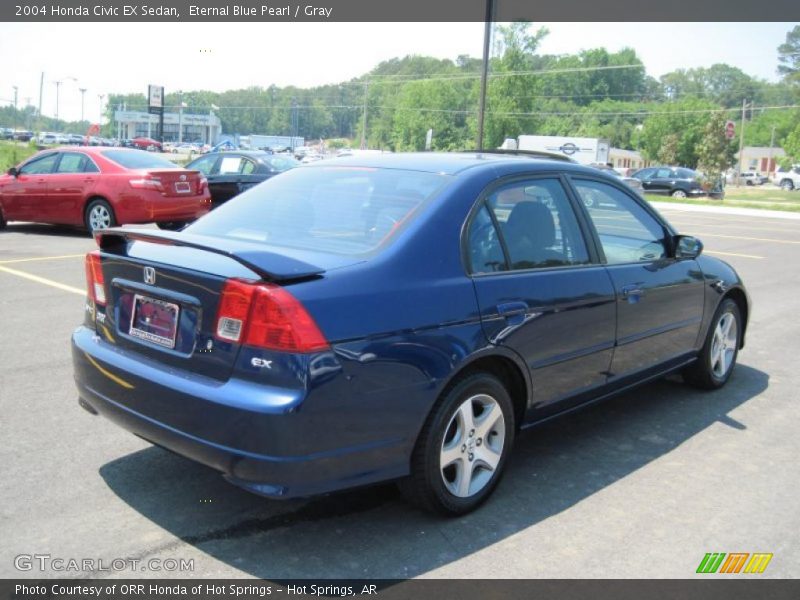 Eternal Blue Pearl / Gray 2004 Honda Civic EX Sedan