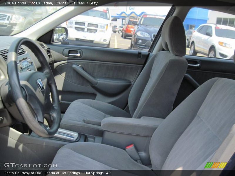 Eternal Blue Pearl / Gray 2004 Honda Civic EX Sedan