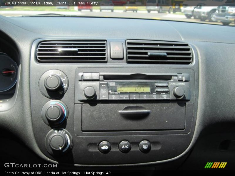 Eternal Blue Pearl / Gray 2004 Honda Civic EX Sedan