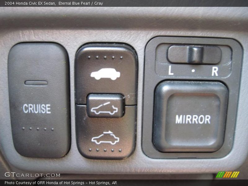 Eternal Blue Pearl / Gray 2004 Honda Civic EX Sedan