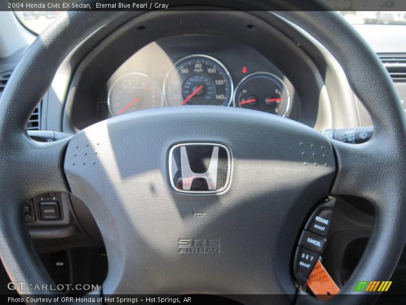 Eternal Blue Pearl / Gray 2004 Honda Civic EX Sedan