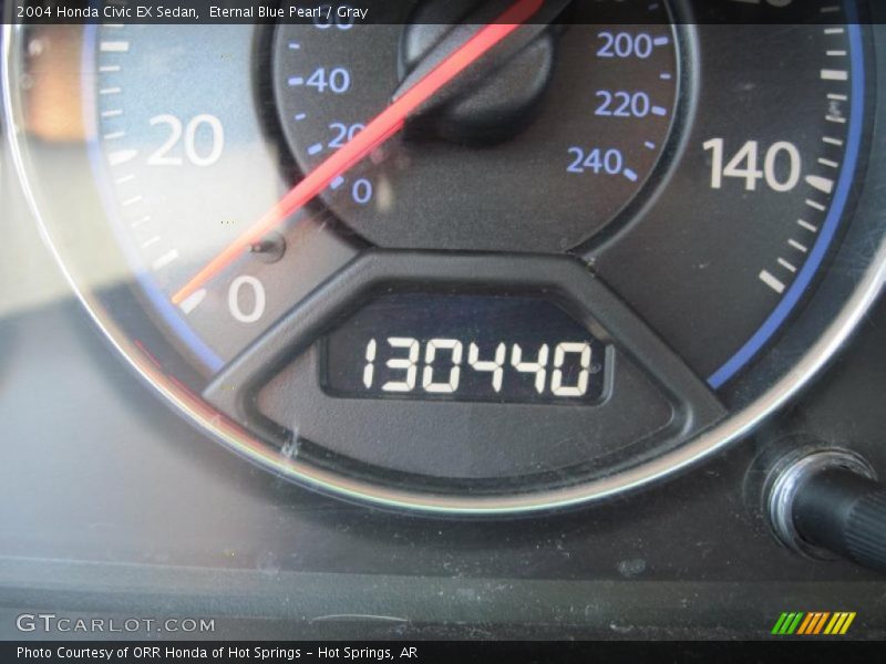 Eternal Blue Pearl / Gray 2004 Honda Civic EX Sedan